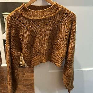 ASTR Chunky Knit Sweater in Mustard